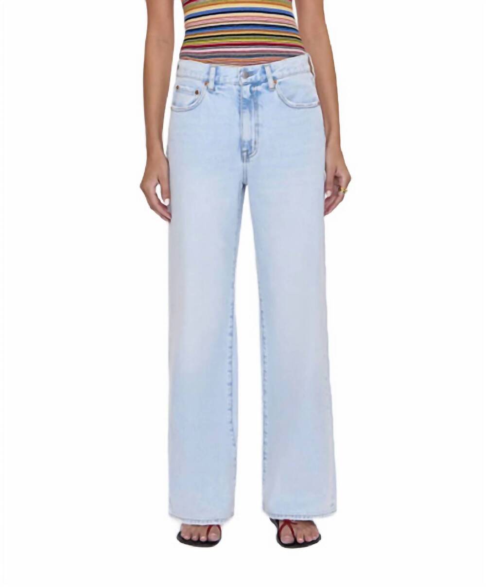 NEW PISTOLA women's hendrix high rise baggy jean in waterfall